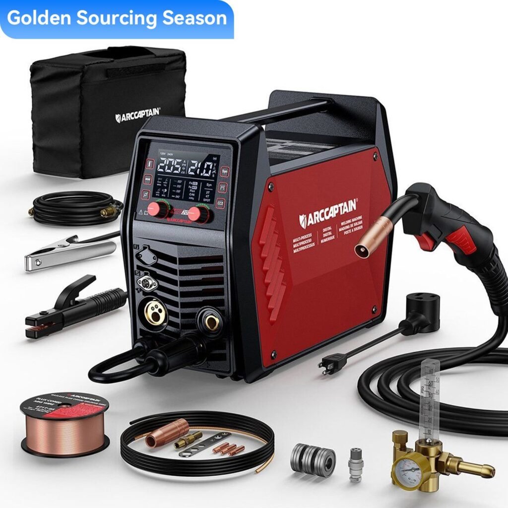 Arccaptain Factory Direct Digital MIG Welder Electric Multifunction Inverter Welding Machine MIG205PRO Po