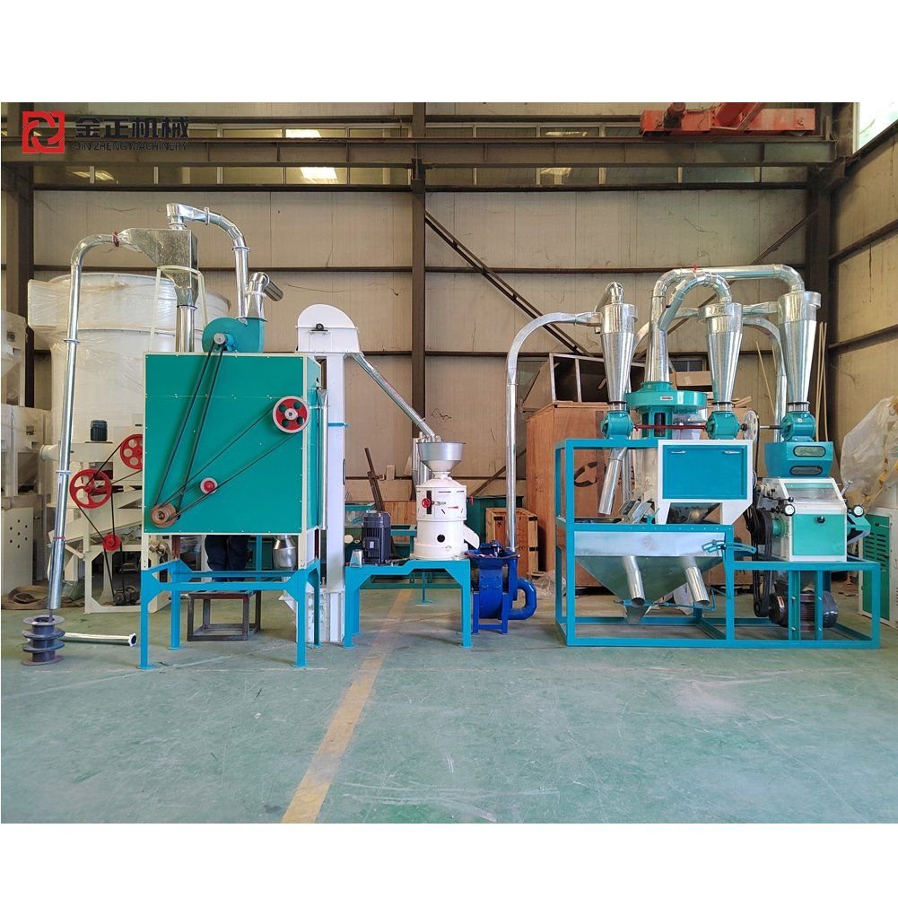 Small Scale 5 10 20 Tons Automatic Maize Corn Flour Mill Line Maize Milling Machine Full Grain Processing