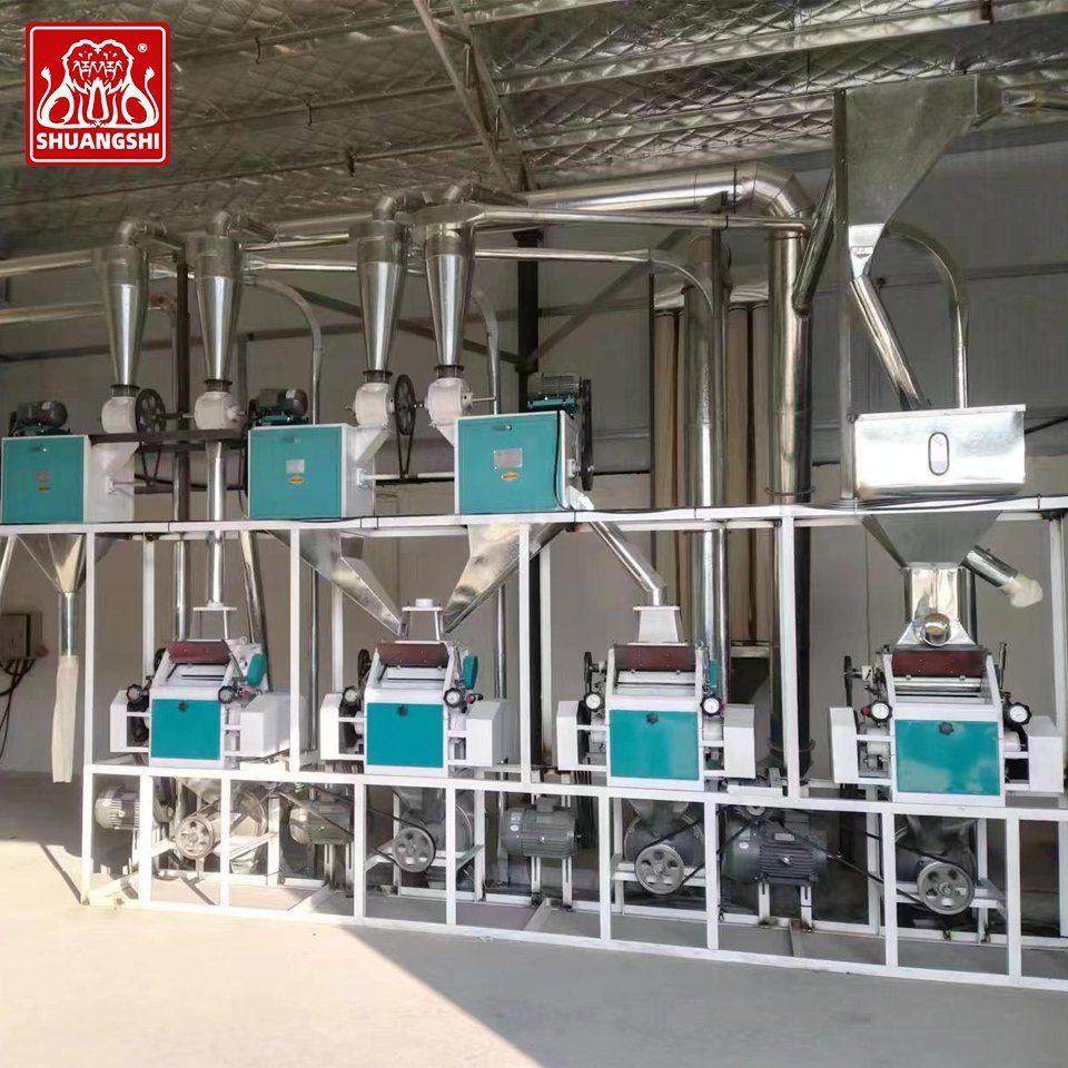 380V 220V Fully Automatic Maize Milling Machine Industrial Flour Mill Barley Wheat Flour Mill Machine (10
