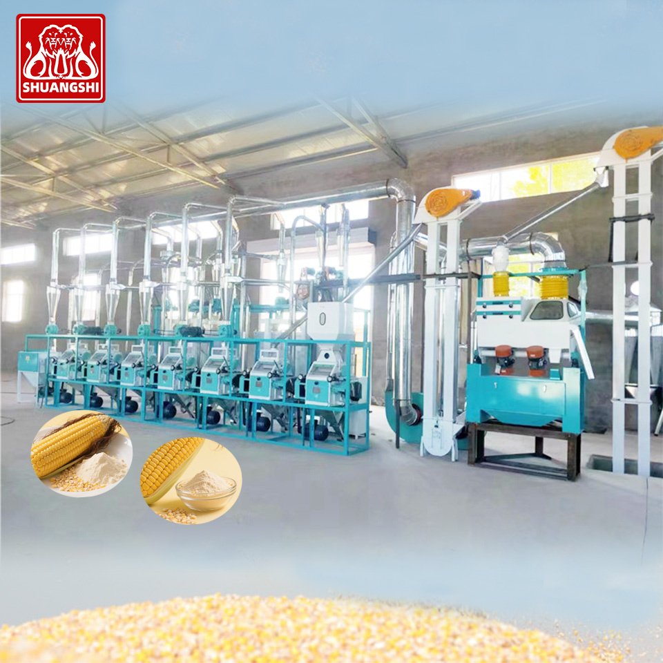 Industrial Grain Grits Maize Corn Flour Milling Machine Corn Mill Maize Milling Machine for Sale