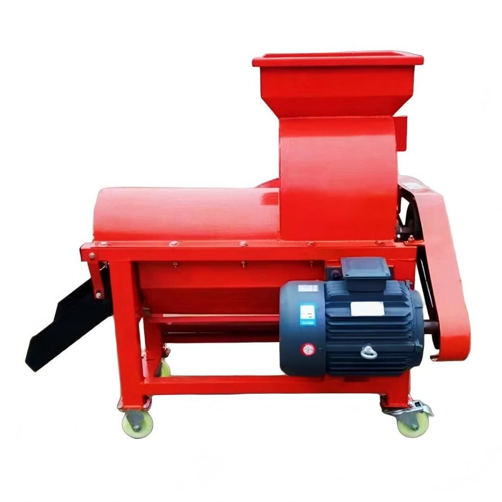 Electric Corn Thresher Machine 5.5-7.5kw High Efficiency Maize Sheller 4-5t/H