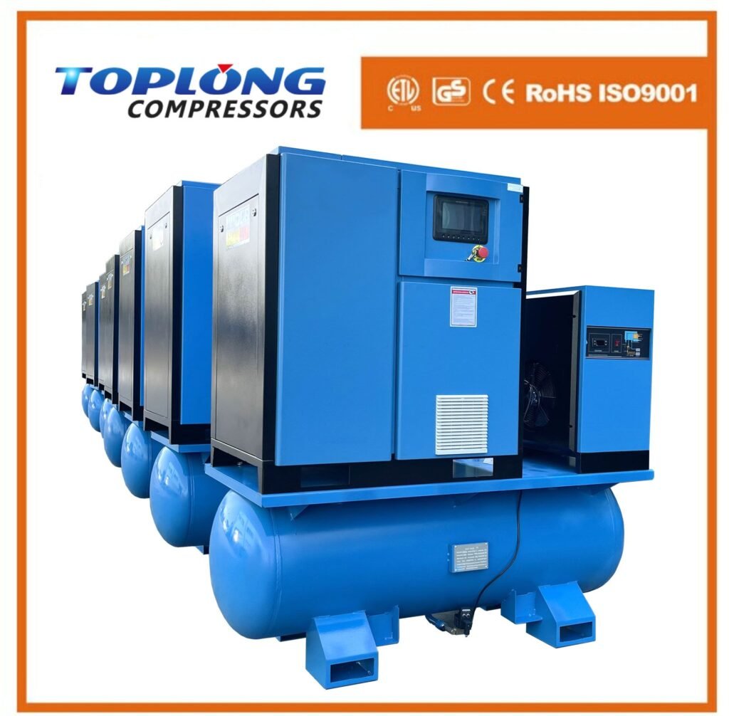 10HP-20HP Permanent Magnet Frequency Conversion Rotary Screw Air Compressor