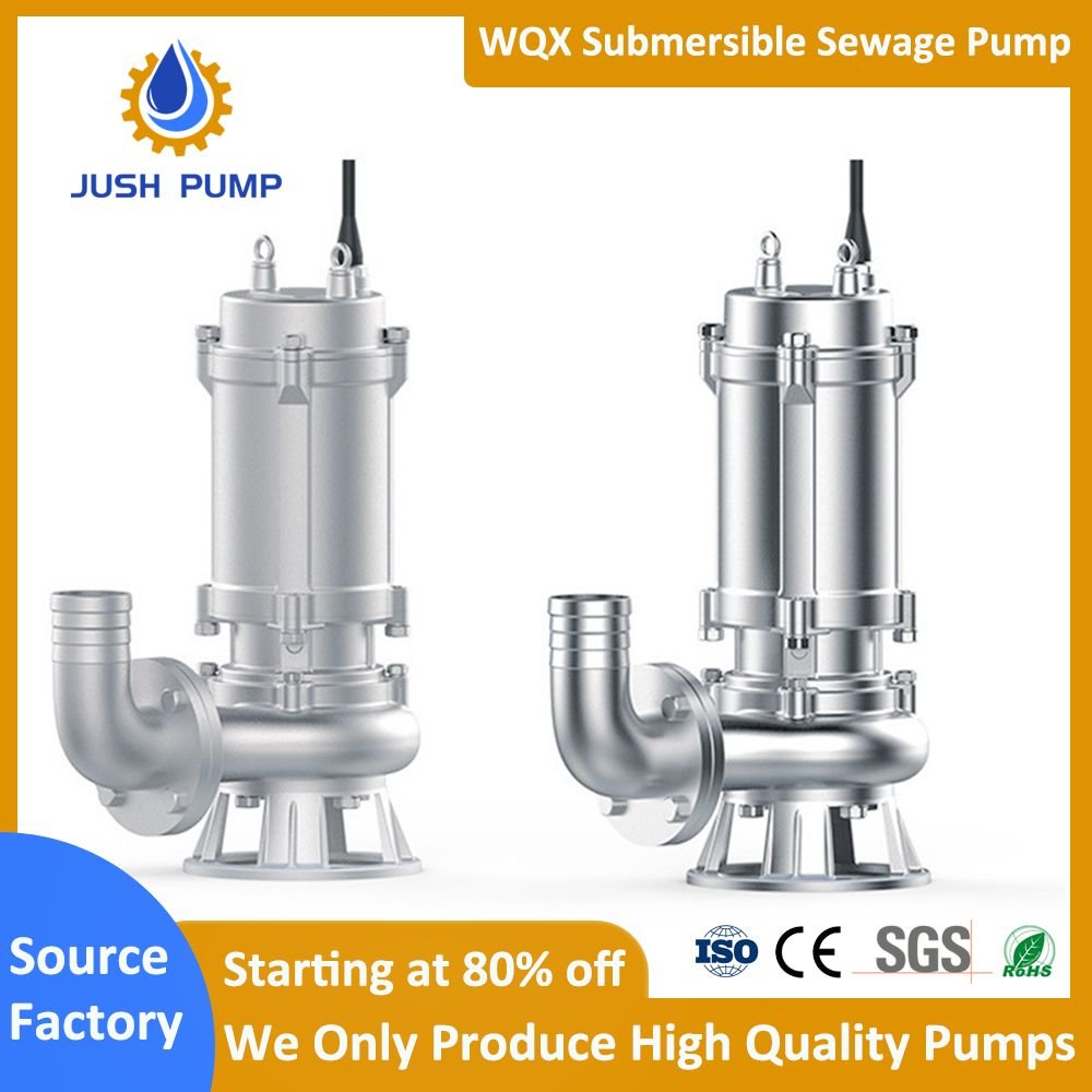 Electric High Flow Sewage Submersible Water Pump with Agitator Sewage Pump