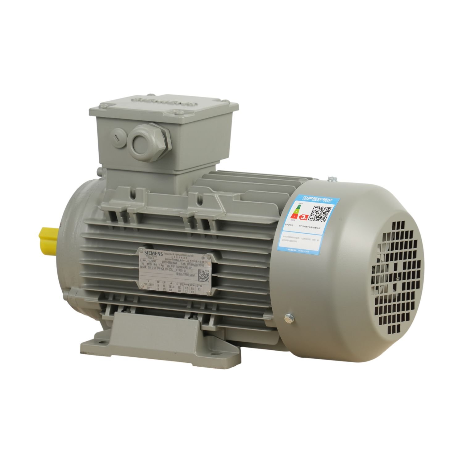 High Efficiency 1.5kw 3 Phase Electric Motor for AC Applications for Encoder and Brake Mounting on Rear S