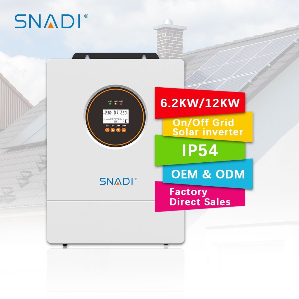 5kw 10kw 12kw Hybrid Solar Inverter 6kw IP54 Solar Power Inverter 48V