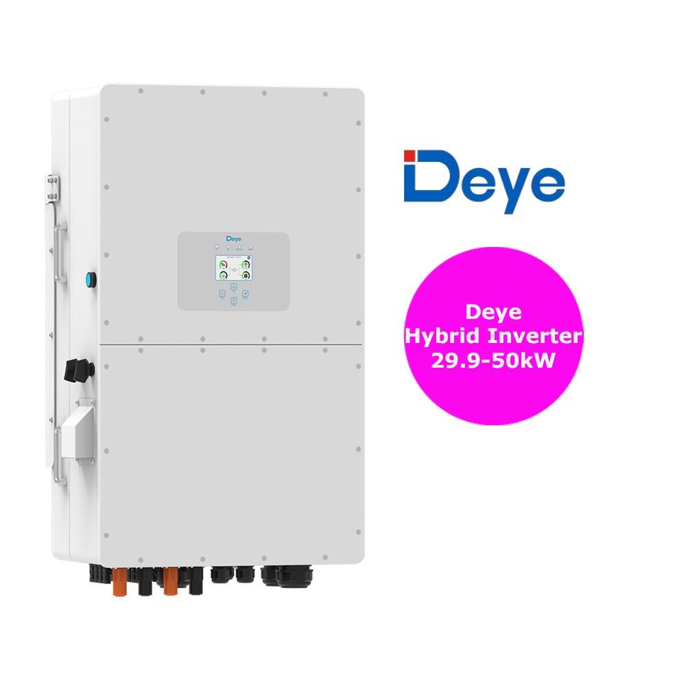 Deye Complete 30/35/40/50kw Inverter for Full Set Kit off Grid Solar Energy System Power Panel 100kwh Lit